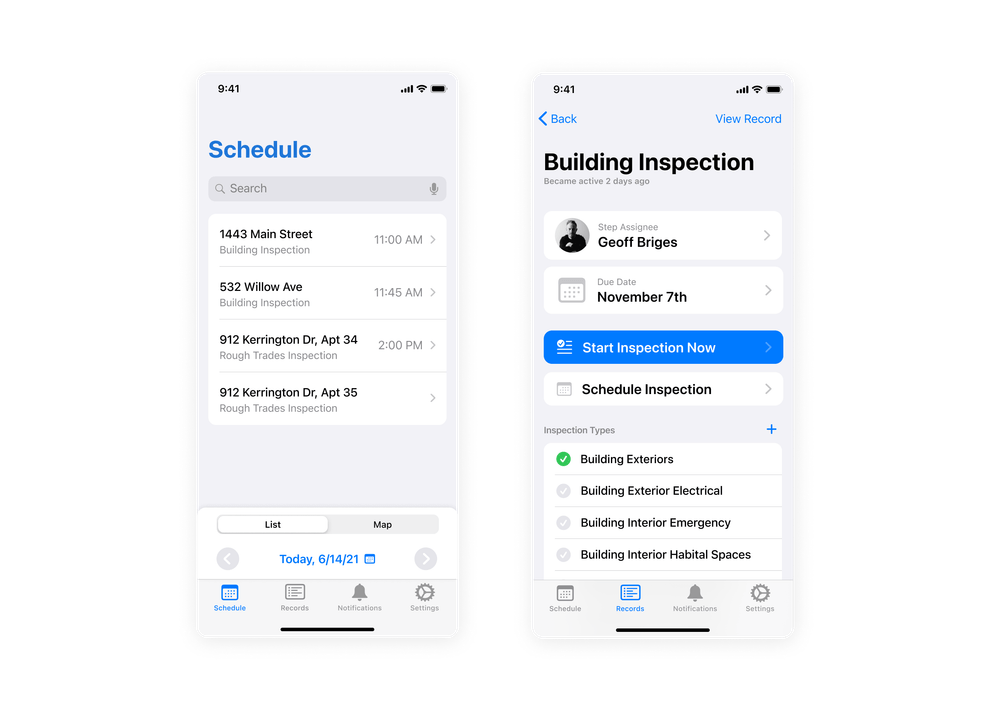 OpenGov Mobile Inspections