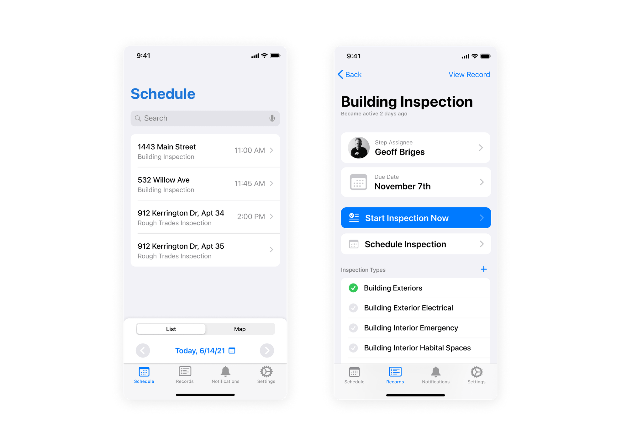 OpenGov Mobile Inspections